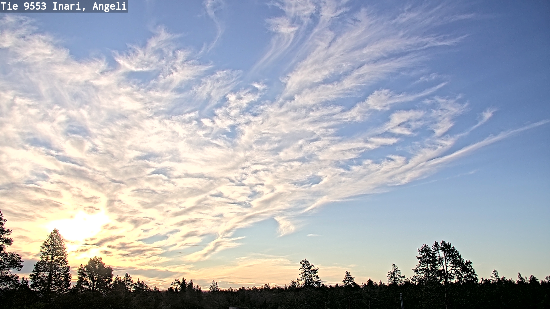 Weather Camera Image Road 9553 Inari, Angeli, Lintupuolivaara, Inari, Lappi