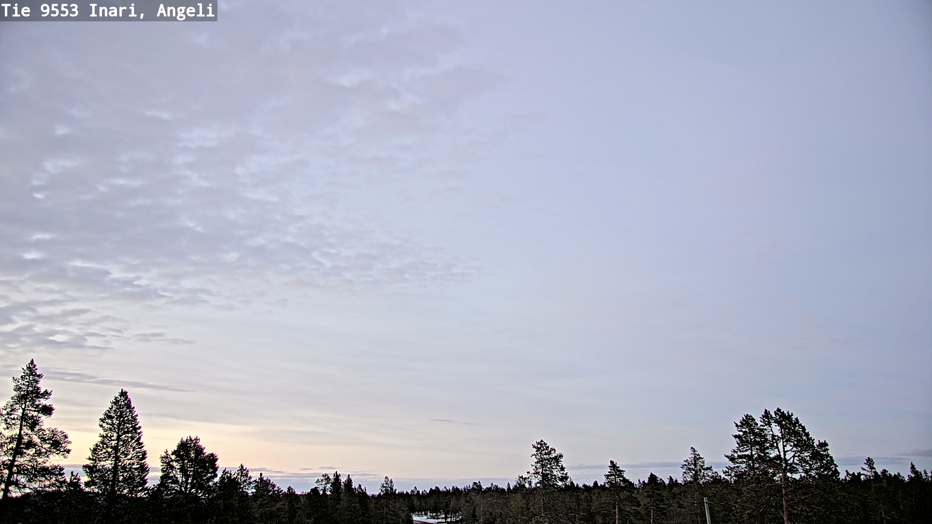 Weather Camera Image Road 9553 Inari, Angeli, Lintupuolivaara, Inari, Lappi