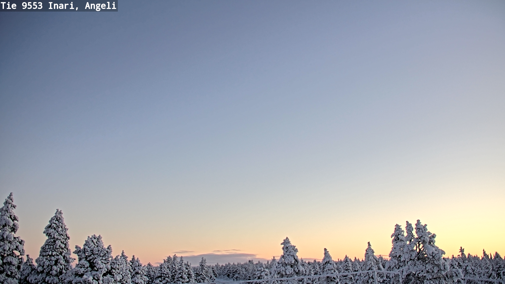 Weather Camera Image Road 9553 Inari, Angeli, Lintupuolivaara, Inari, Lappi