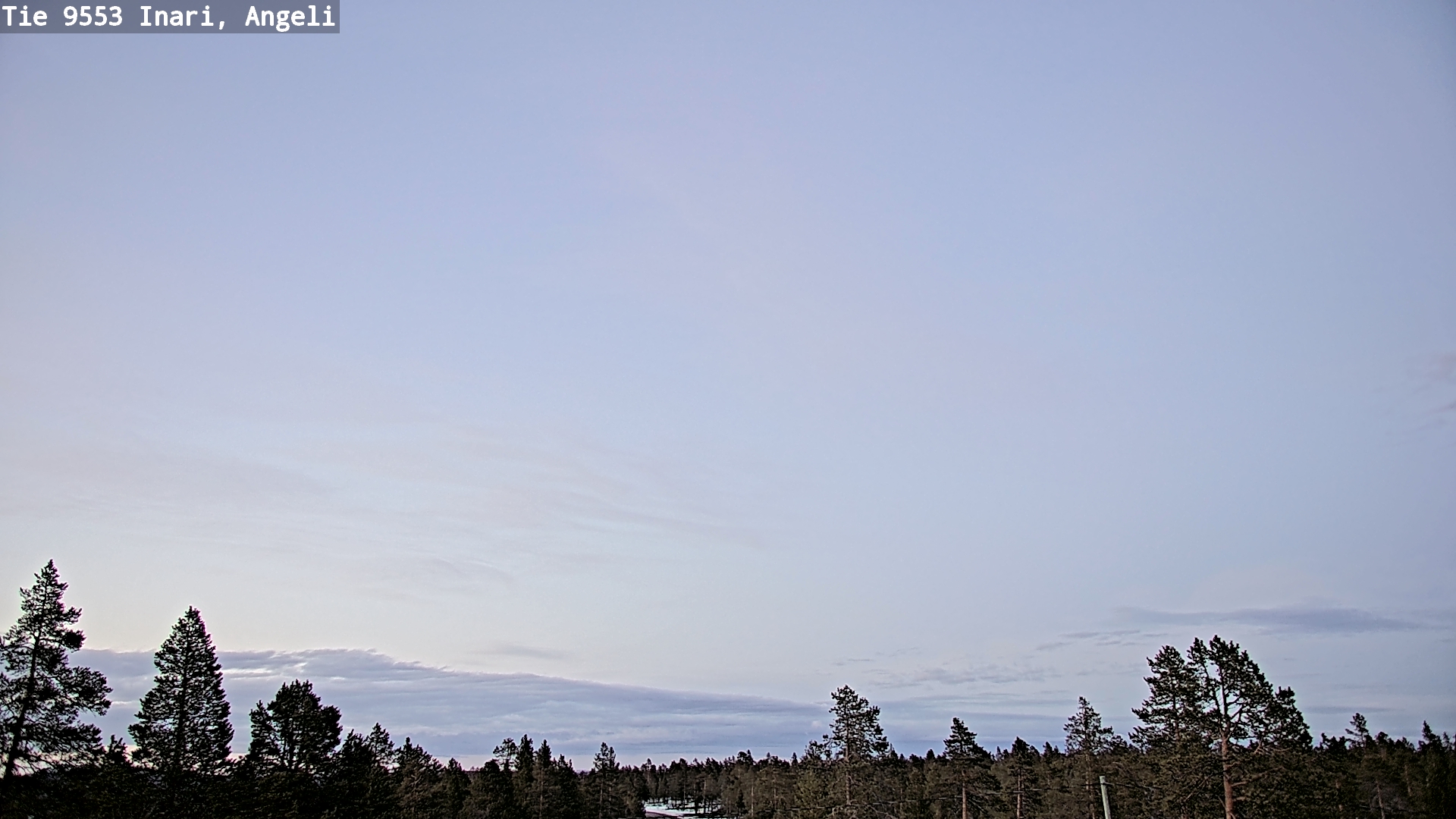 Weather Camera Image Road 9553 Inari, Angeli, Lintupuolivaara, Inari, Lappi