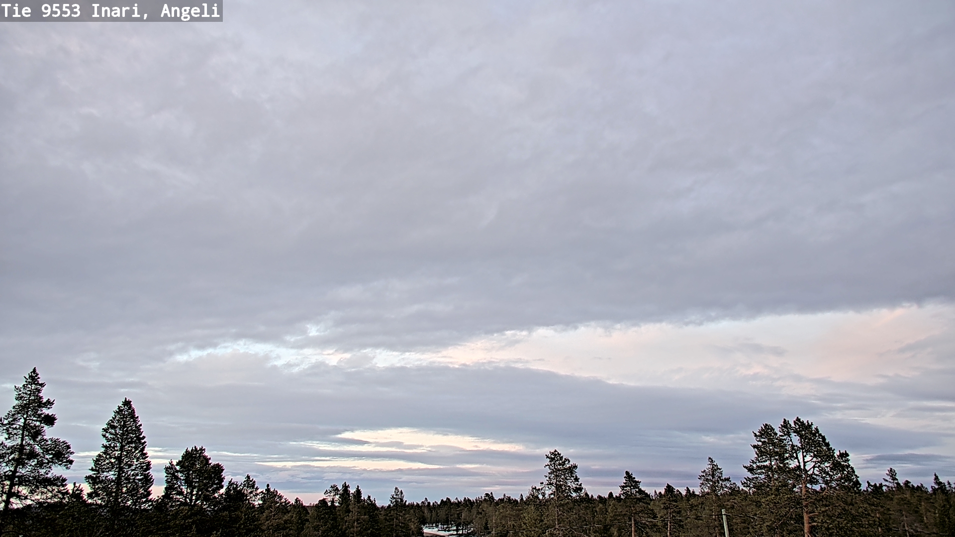 Weather Camera Image Road 9553 Inari, Angeli, Lintupuolivaara, Inari, Lappi