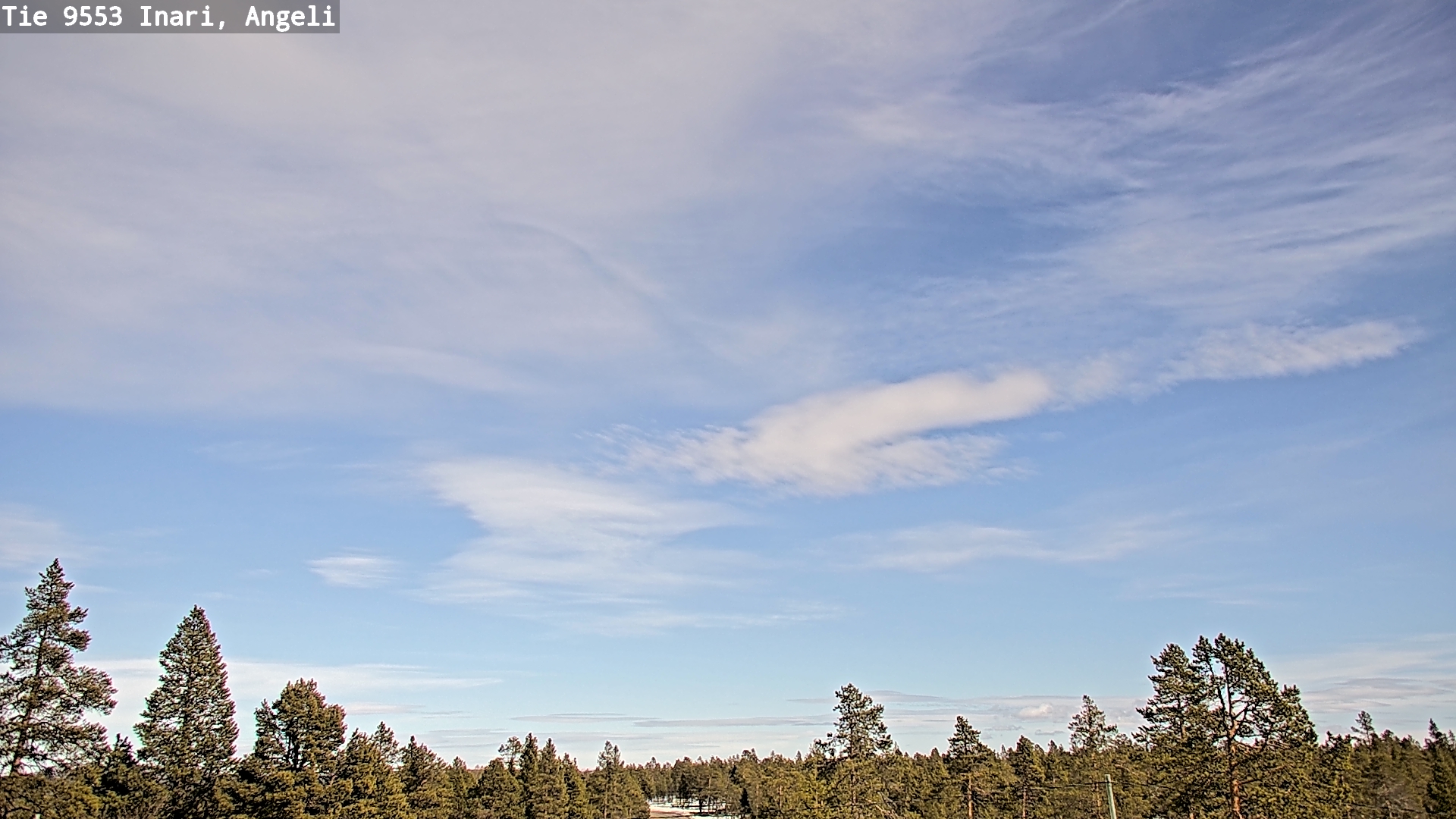 Weather Camera Image Road 9553 Inari, Angeli, Lintupuolivaara, Inari, Lappi
