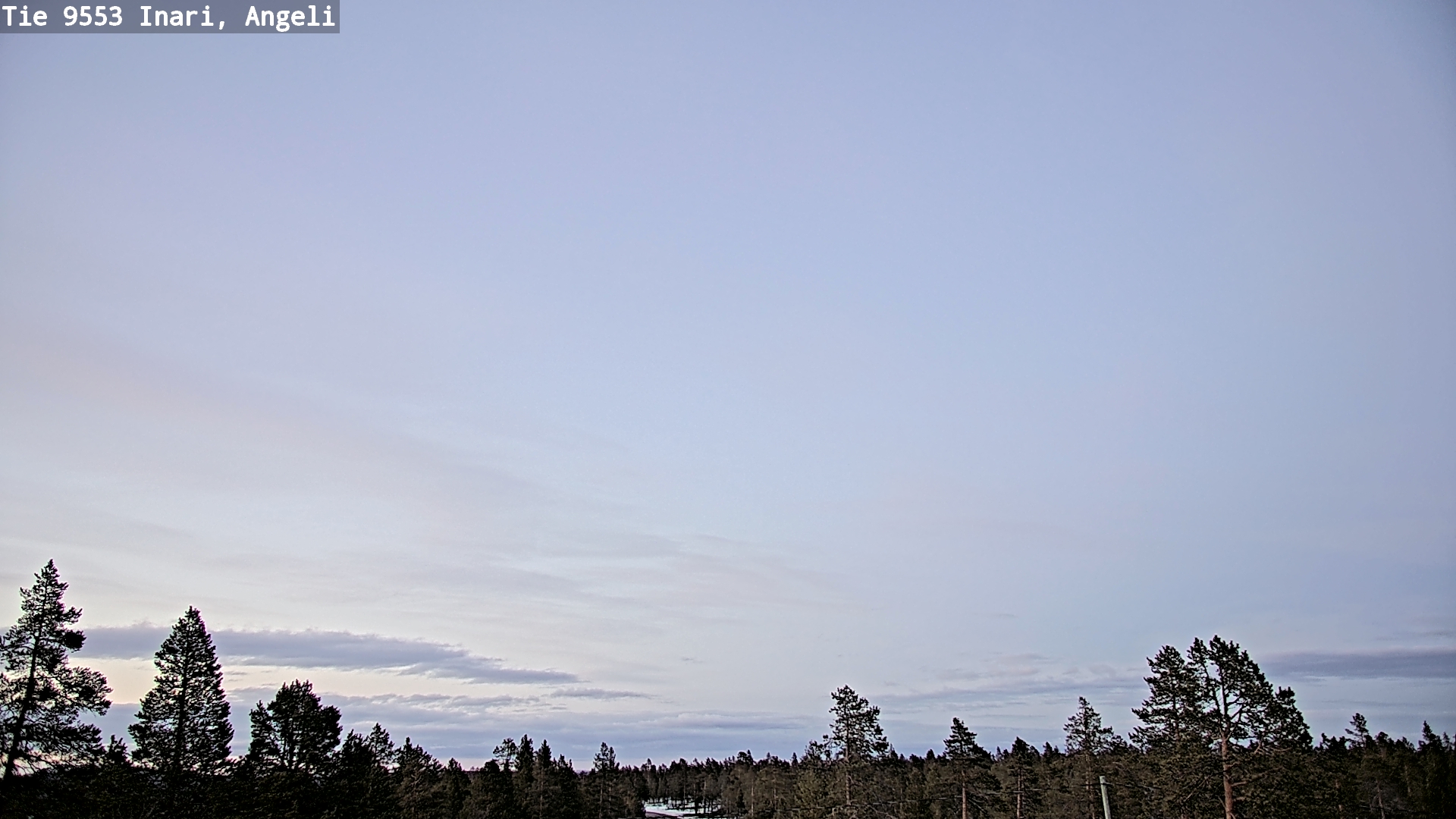 Weather Camera Image Road 9553 Inari, Angeli, Lintupuolivaara, Inari, Lappi