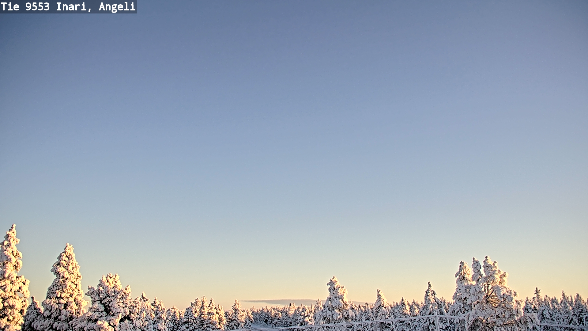 Weather Camera Image Road 9553 Inari, Angeli, Lintupuolivaara, Inari, Lappi
