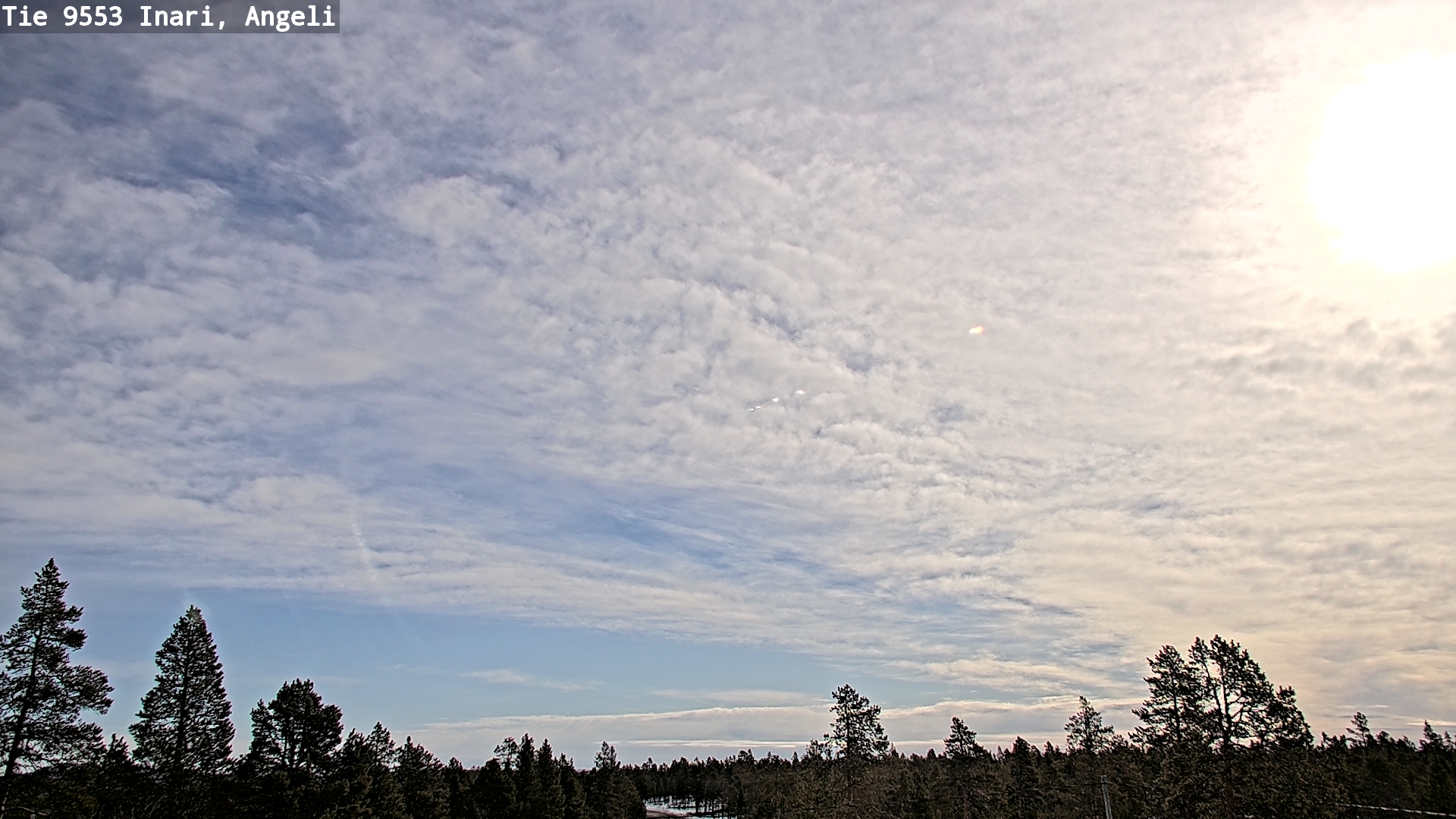 Weather Camera Image Road 9553 Inari, Angeli, Lintupuolivaara, Inari, Lappi