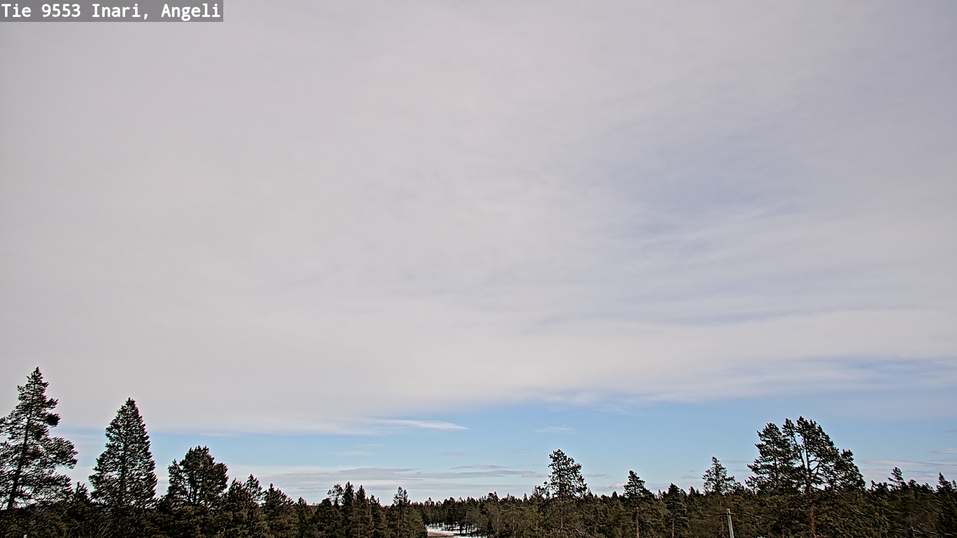 Weather Camera Image Road 9553 Inari, Angeli, Lintupuolivaara, Inari, Lappi