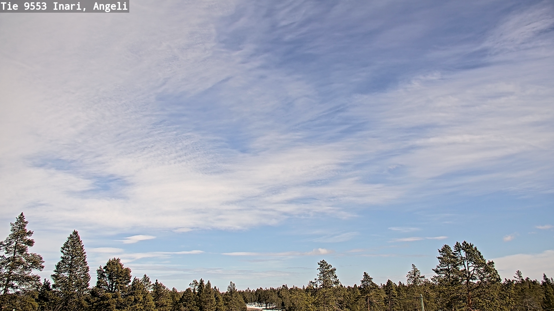 Weather Camera Image Road 9553 Inari, Angeli, Lintupuolivaara, Inari, Lappi
