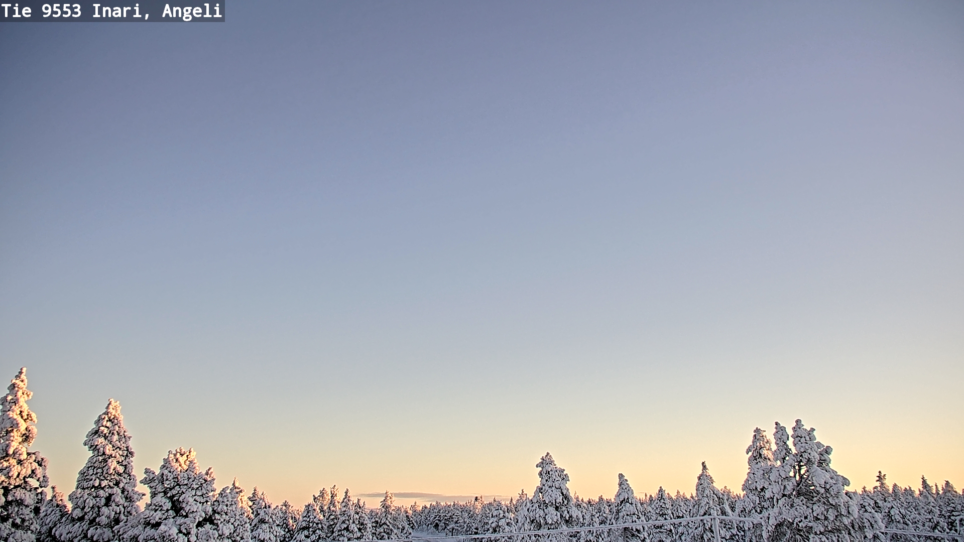 Weather Camera Image Road 9553 Inari, Angeli, Lintupuolivaara, Inari, Lappi