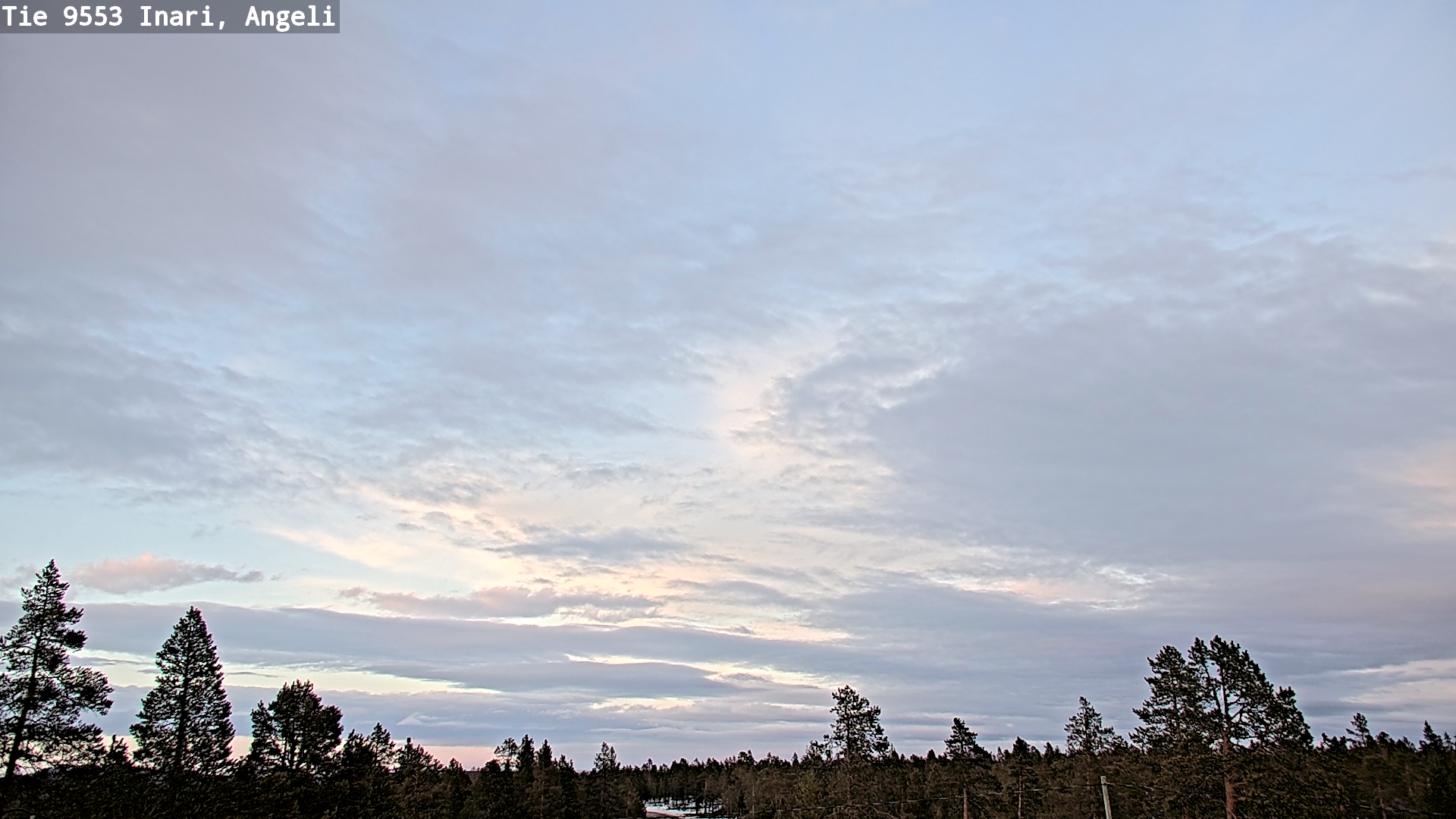 Weather Camera Image Road 9553 Inari, Angeli, Lintupuolivaara, Inari, Lappi