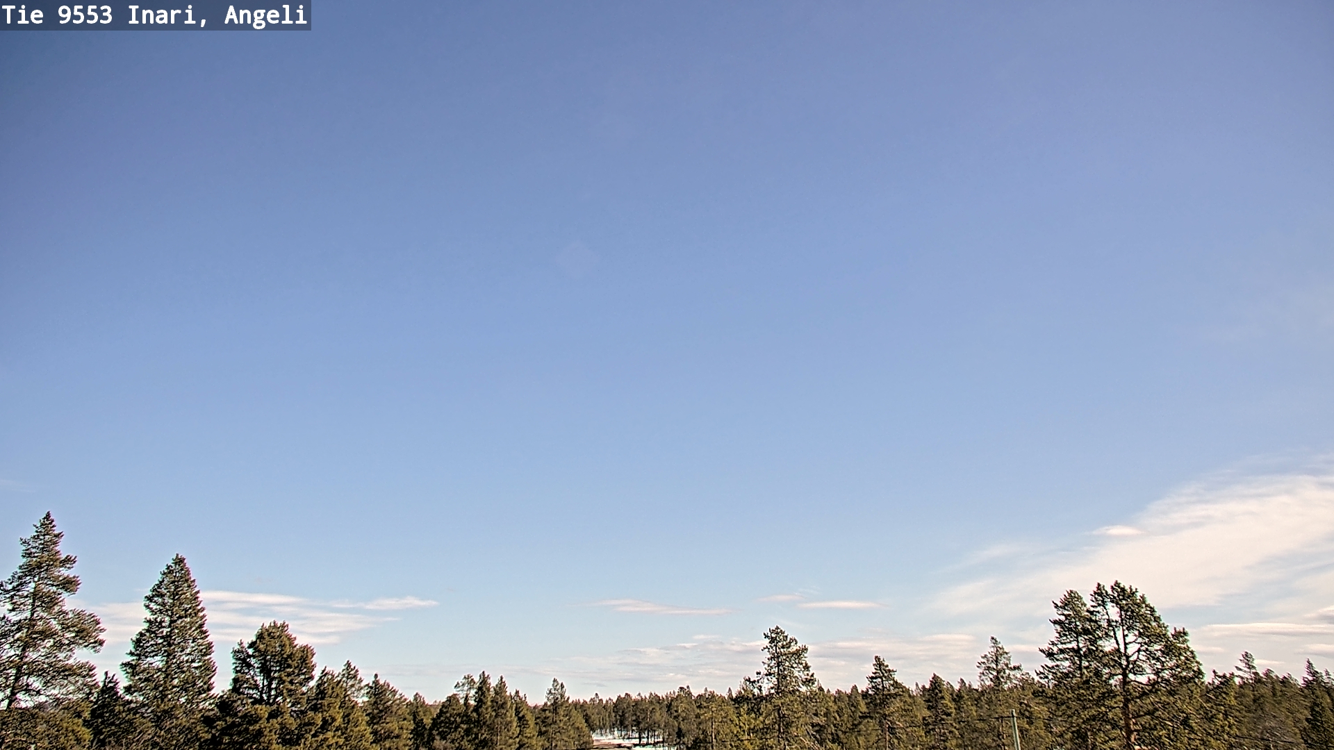 Weather Camera Image Road 9553 Inari, Angeli, Lintupuolivaara, Inari, Lappi