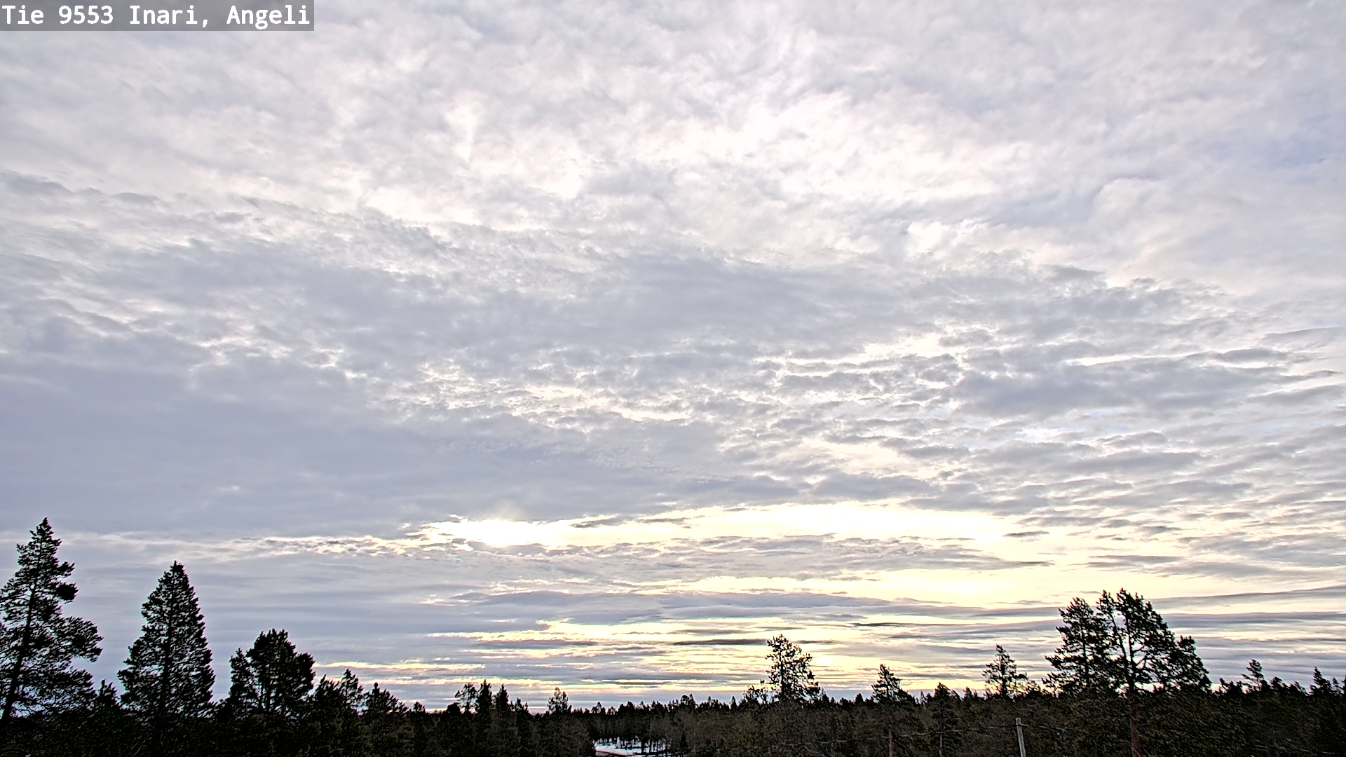Weather Camera Image Road 9553 Inari, Angeli, Lintupuolivaara, Inari, Lappi