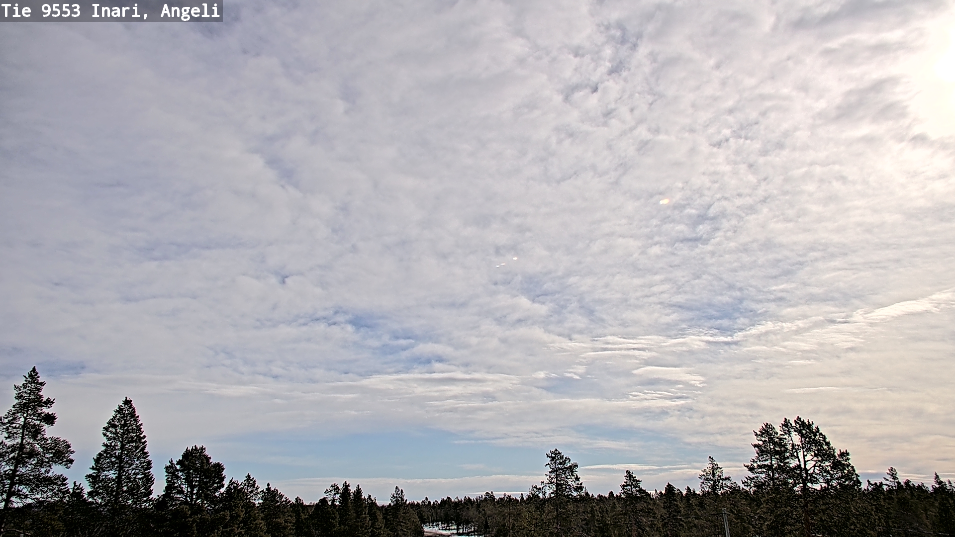 Weather Camera Image Road 9553 Inari, Angeli, Lintupuolivaara, Inari, Lappi