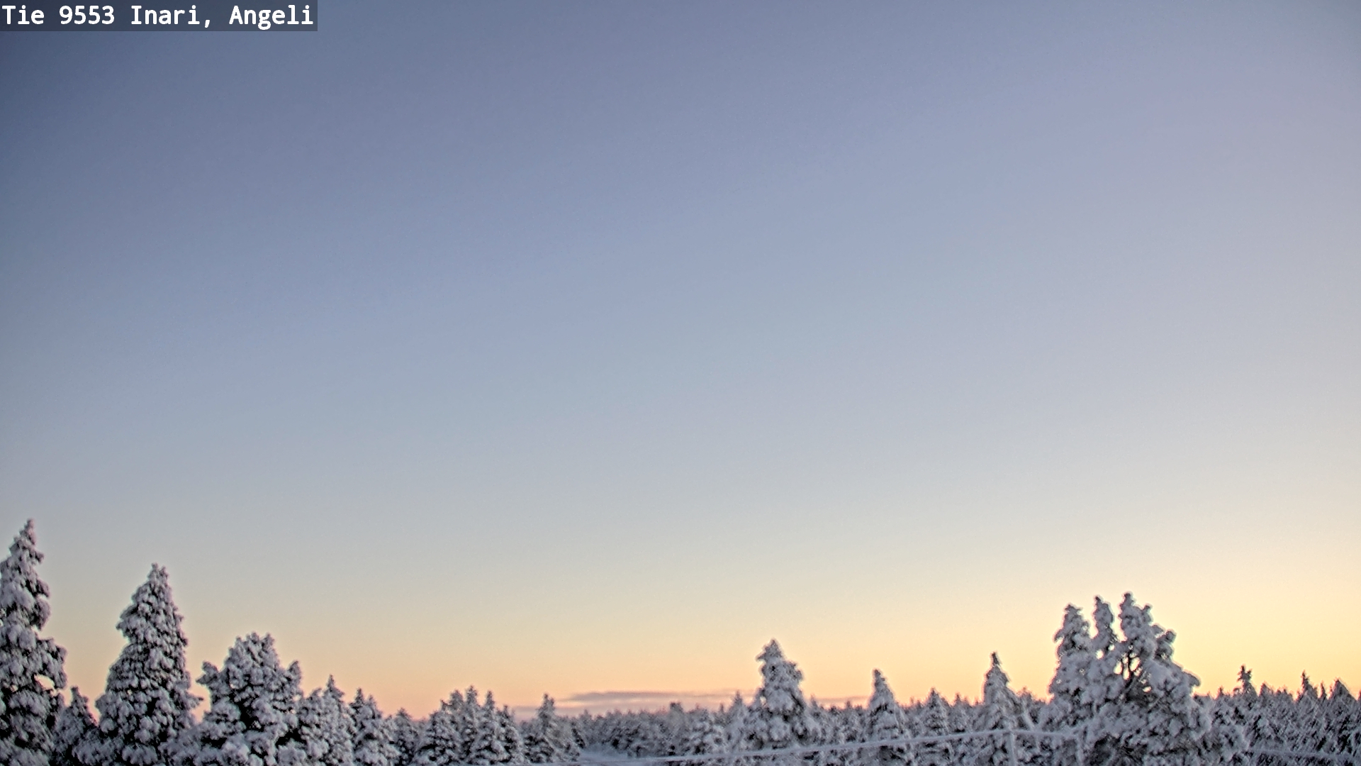 Weather Camera Image Road 9553 Inari, Angeli, Lintupuolivaara, Inari, Lappi