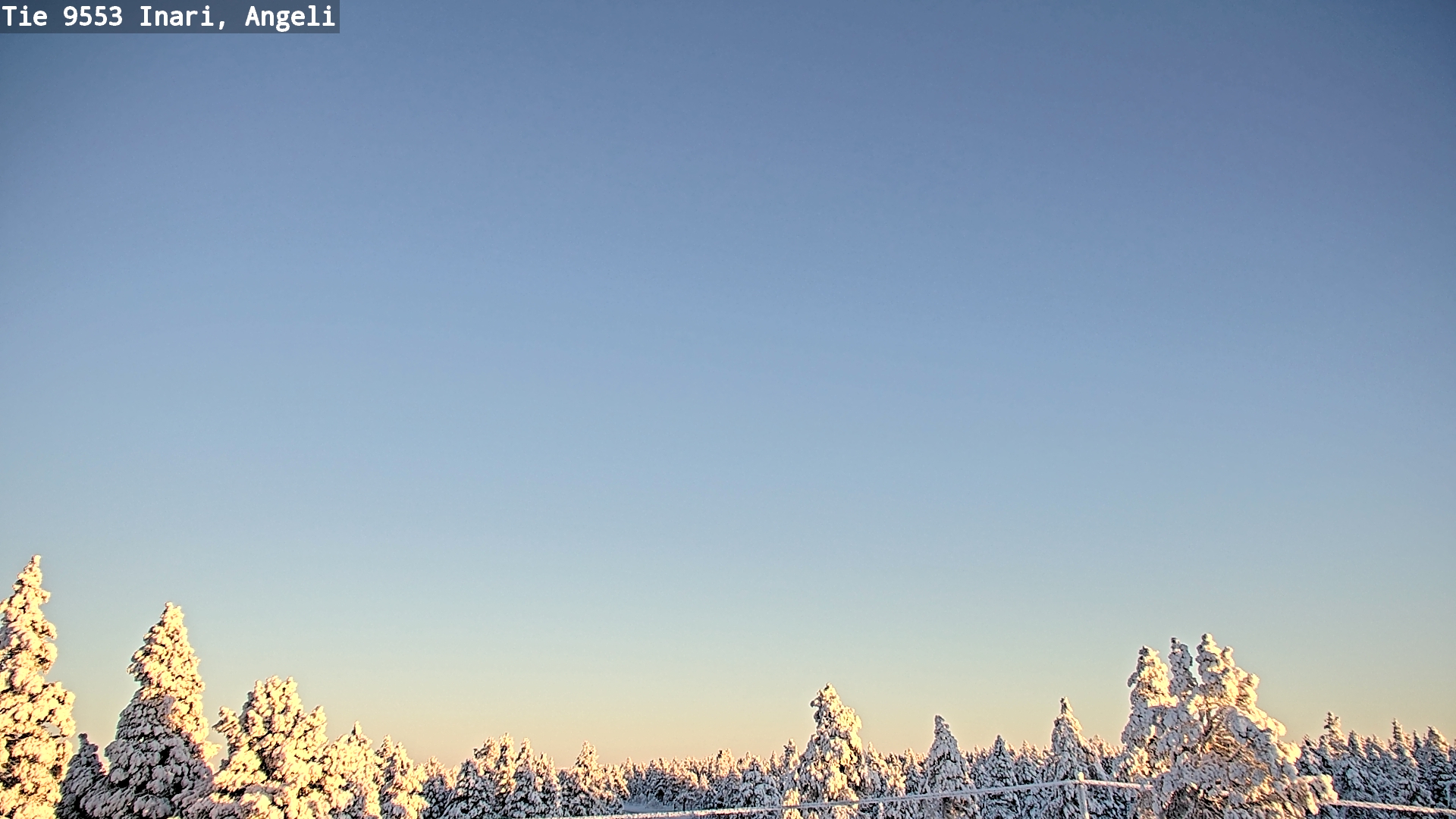 Weather Camera Image Väg 9553 Inari, Angeli, Lintupuolivaara, Inari, Lappi