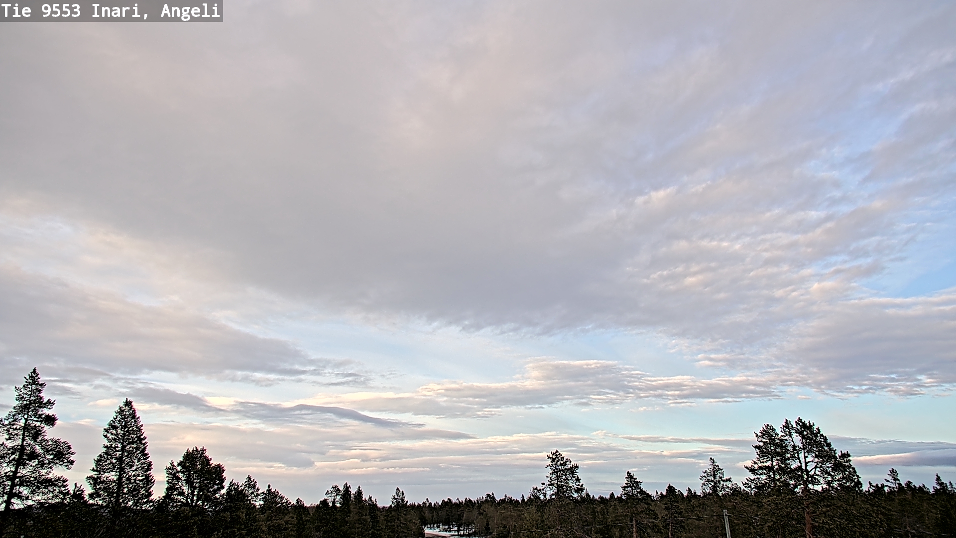 Weather Camera Image Road 9553 Inari, Angeli, Lintupuolivaara, Inari, Lappi