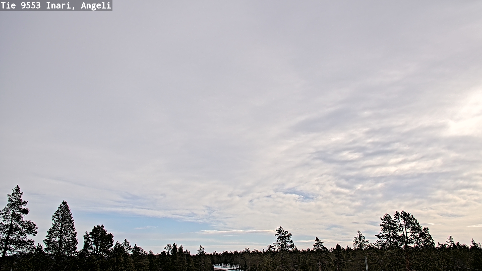 Weather Camera Image Road 9553 Inari, Angeli, Lintupuolivaara, Inari, Lappi