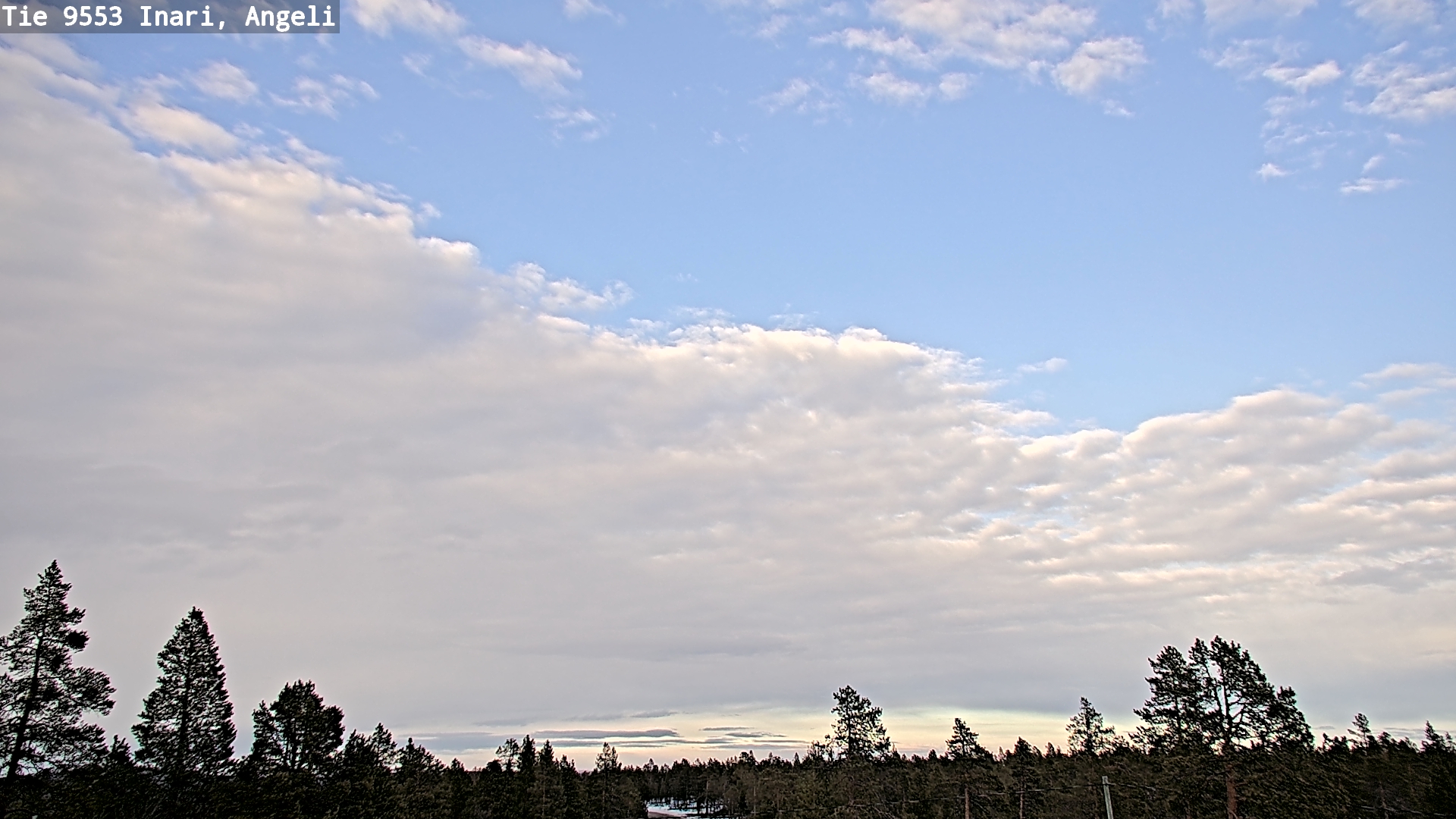 Weather Camera Image Road 9553 Inari, Angeli, Lintupuolivaara, Inari, Lappi