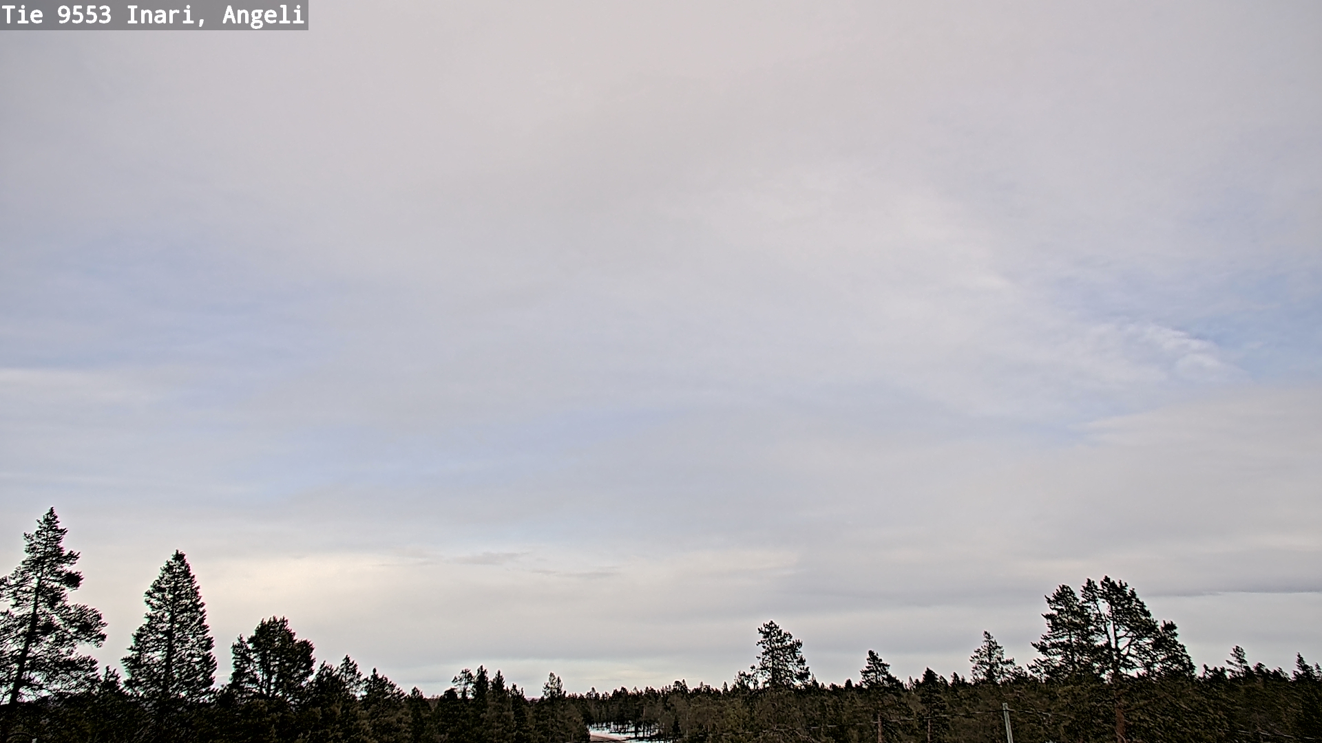 Weather Camera Image Road 9553 Inari, Angeli, Lintupuolivaara, Inari, Lappi