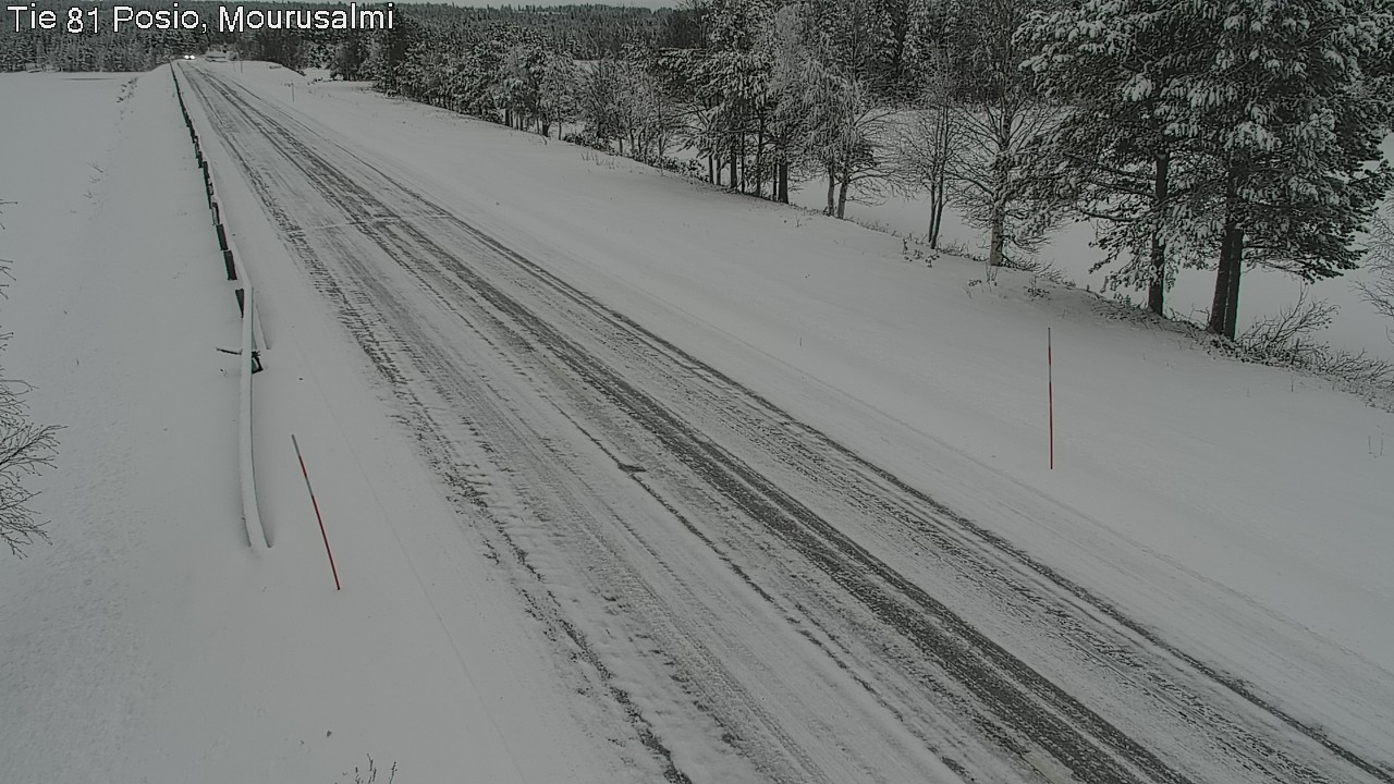 Weather Camera Image Väg 81 Posio, Mourusalmi, Posio, Lappi