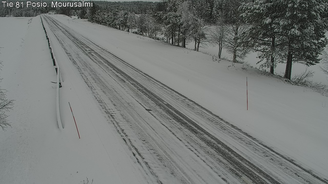 Weather Camera Image Väg 81 Posio, Mourusalmi, Posio, Lappi