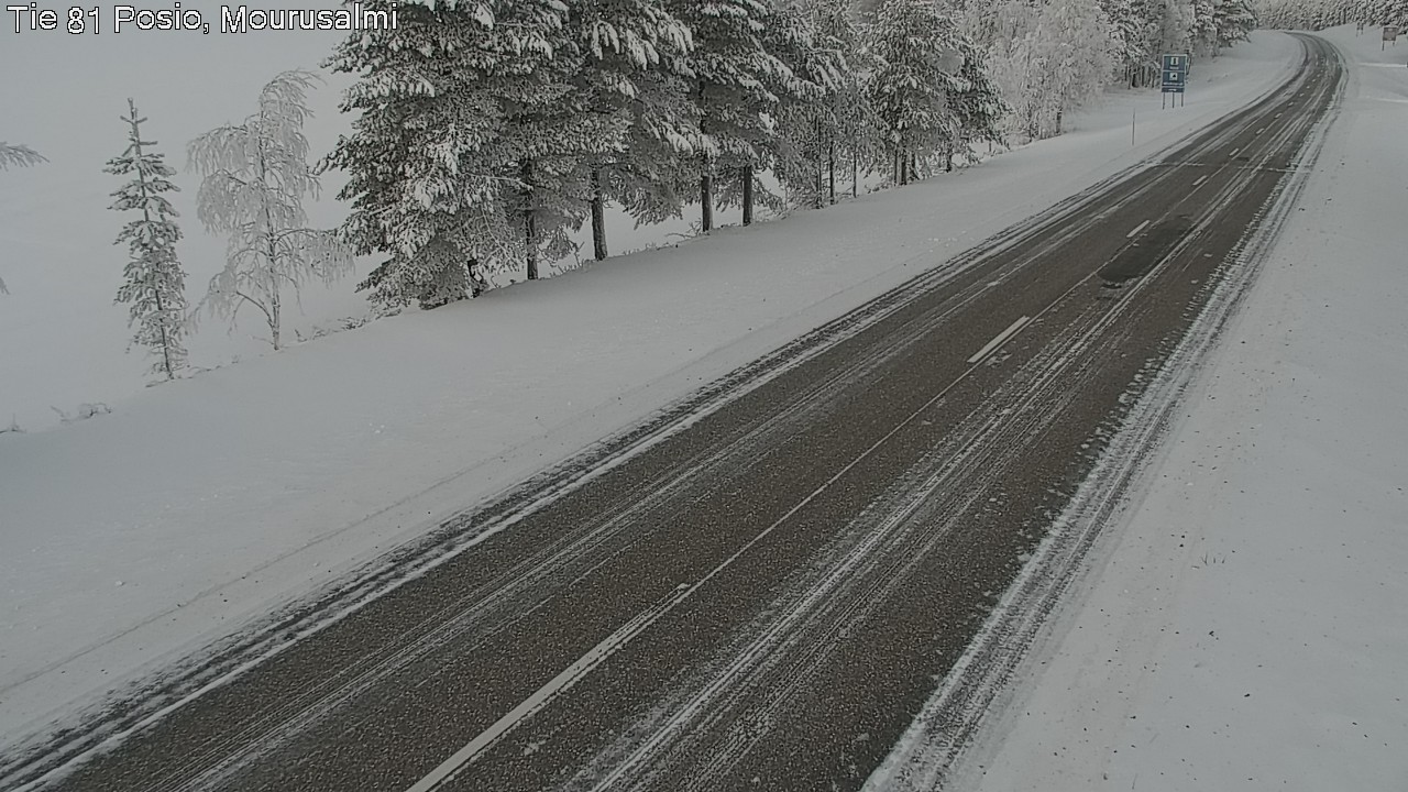 Kelikamerat Kuva Tie 81 Posio, Mourusalmi, Posio, Lappi