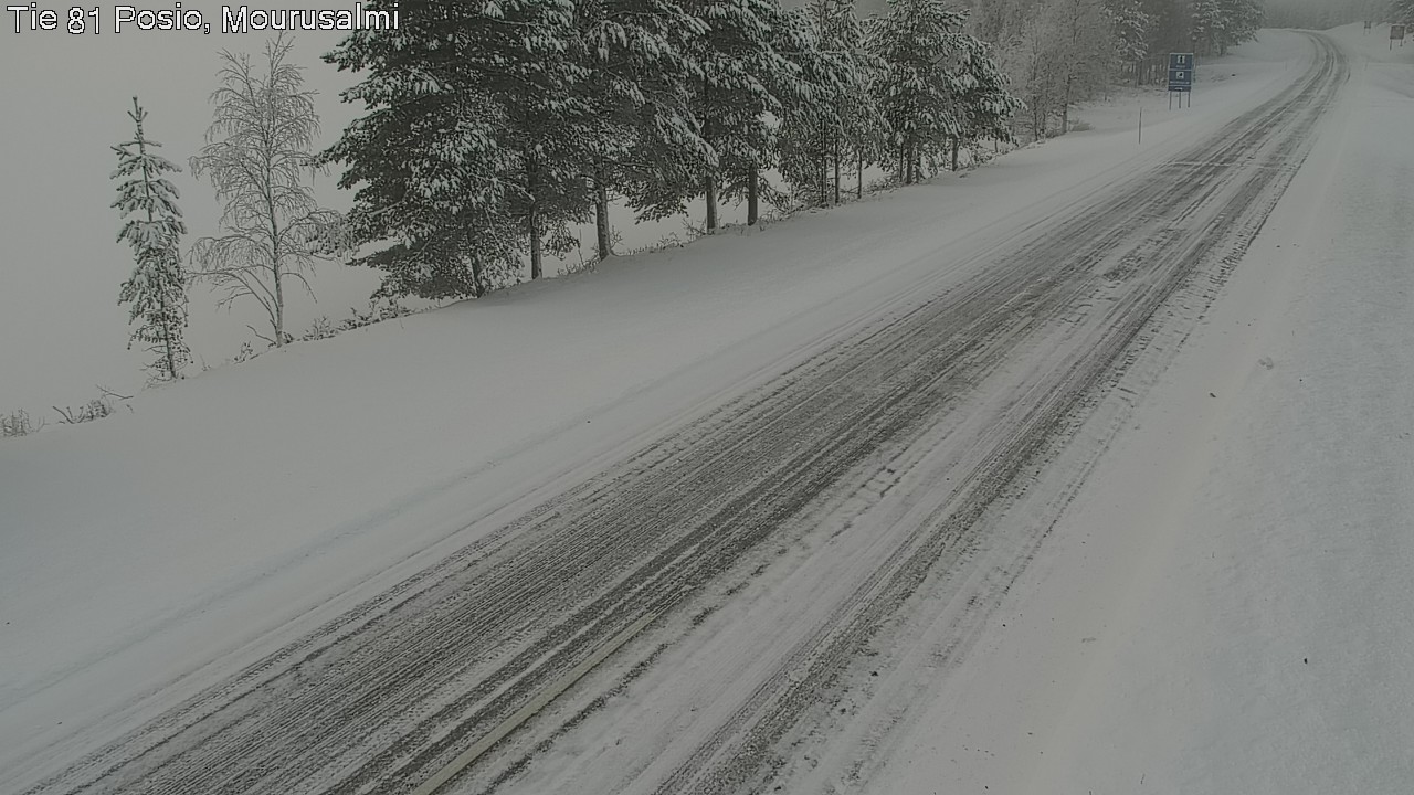 Weather Camera Image Road 81 Posio, Mourusalmi, Posio, Lappi