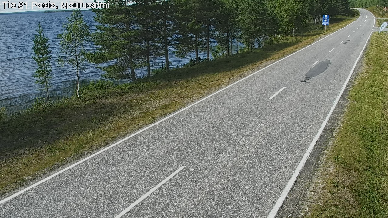 Weather Camera Image Väg 81 Posio, Mourusalmi, Posio, Lappi