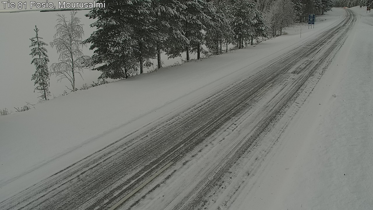 Weather Camera Image Väg 81 Posio, Mourusalmi, Posio, Lappi