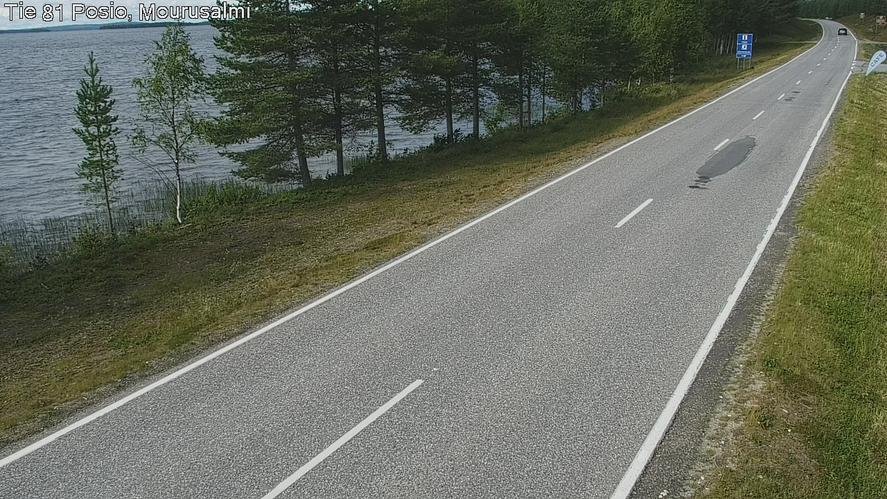 Weather Camera Image Väg 81 Posio, Mourusalmi, Posio, Lappi