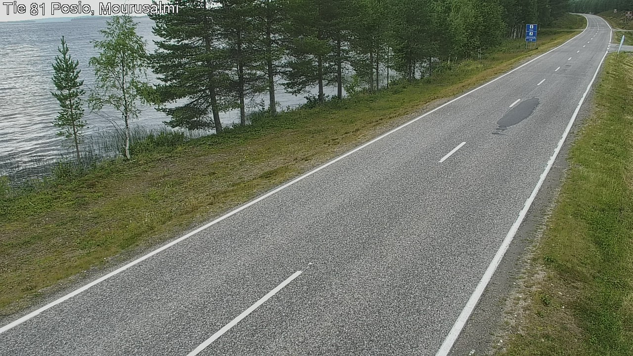 Kelikamerat Kuva Tie 81 Posio, Mourusalmi, Posio, Lappi