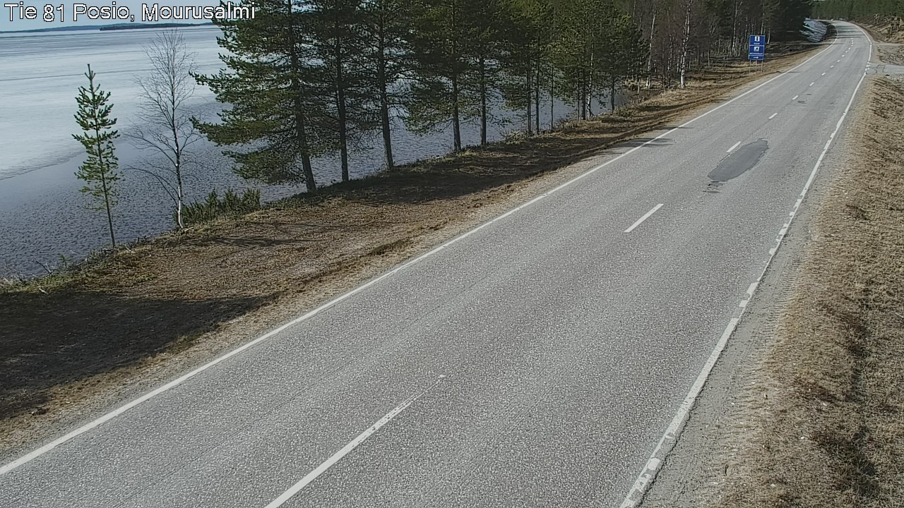 Weather Camera Image Väg 81 Posio, Mourusalmi, Posio, Lappi