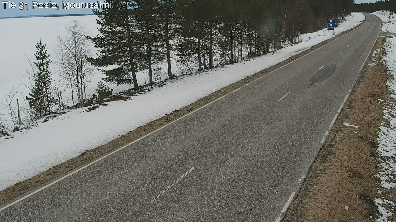 Weather Camera Image Väg 81 Posio, Mourusalmi, Posio, Lappi