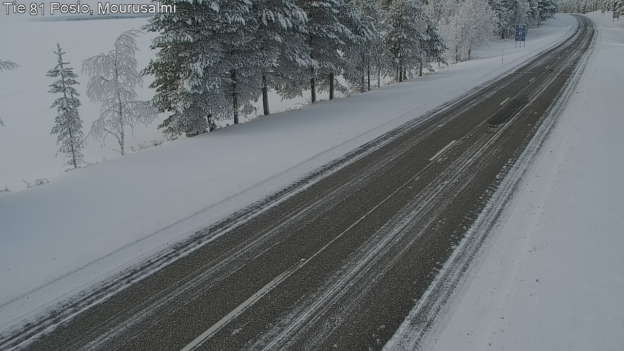 Kelikamerat Kuva Tie 81 Posio, Mourusalmi, Posio, Lappi