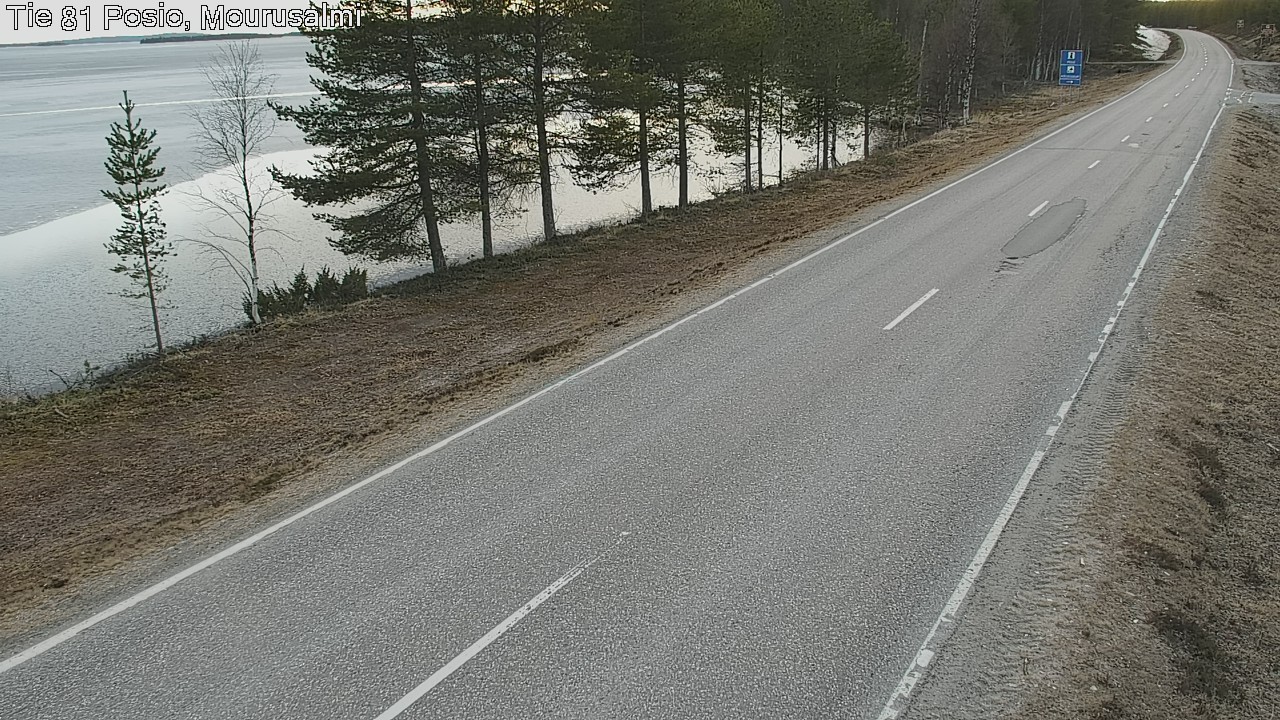 Weather Camera Image Väg 81 Posio, Mourusalmi, Posio, Lappi