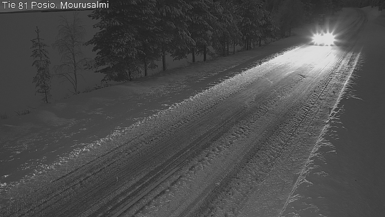 Weather Camera Image Väg 81 Posio, Mourusalmi, Posio, Lappi