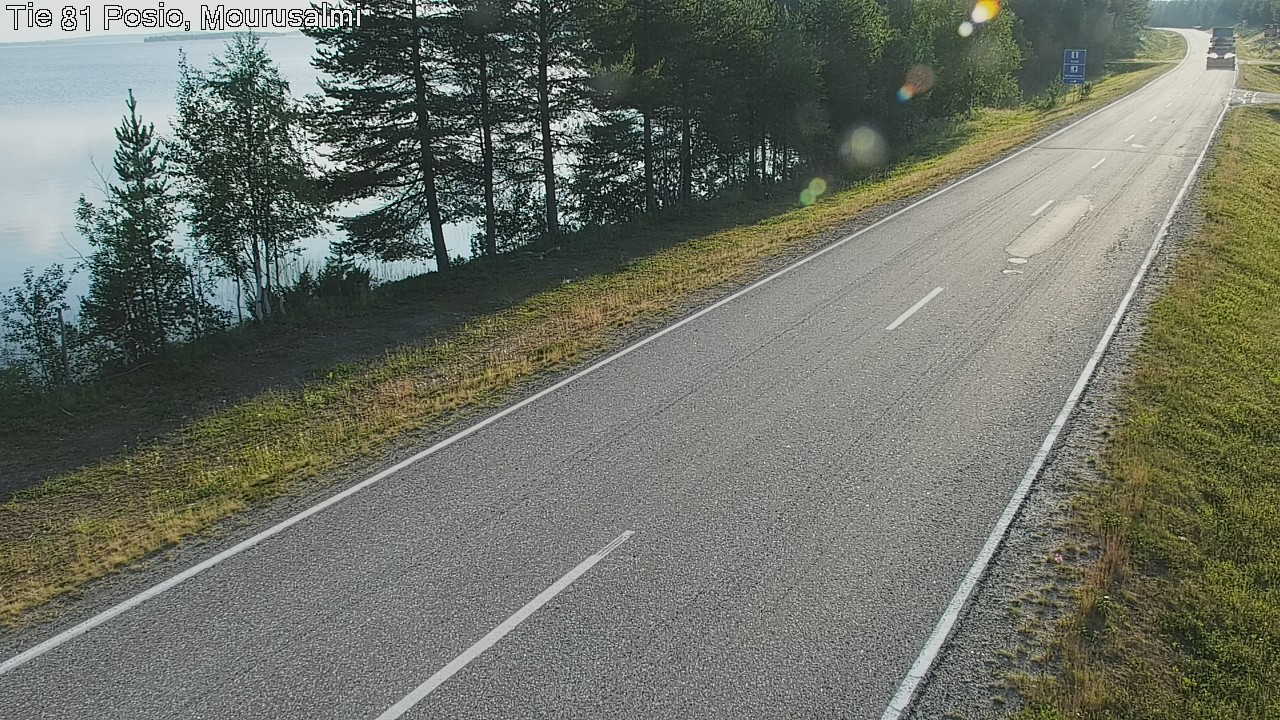 Weather Camera Image Väg 81 Posio, Mourusalmi, Posio, Lappi