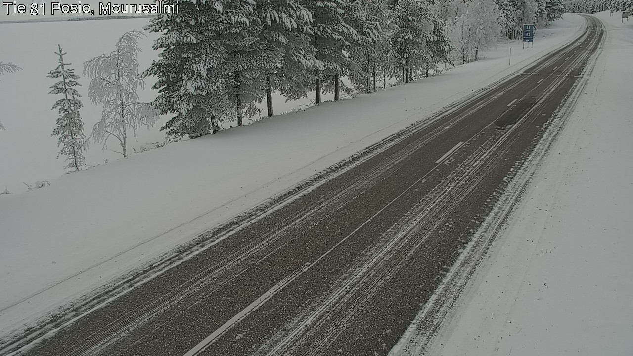 Kelikamerat Kuva Tie 81 Posio, Mourusalmi, Posio, Lappi