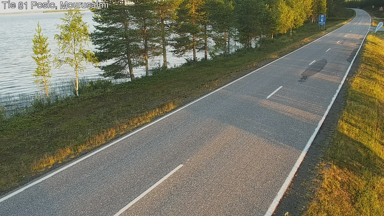 Weather Camera Image Väg 81 Posio, Mourusalmi, Posio, Lappi