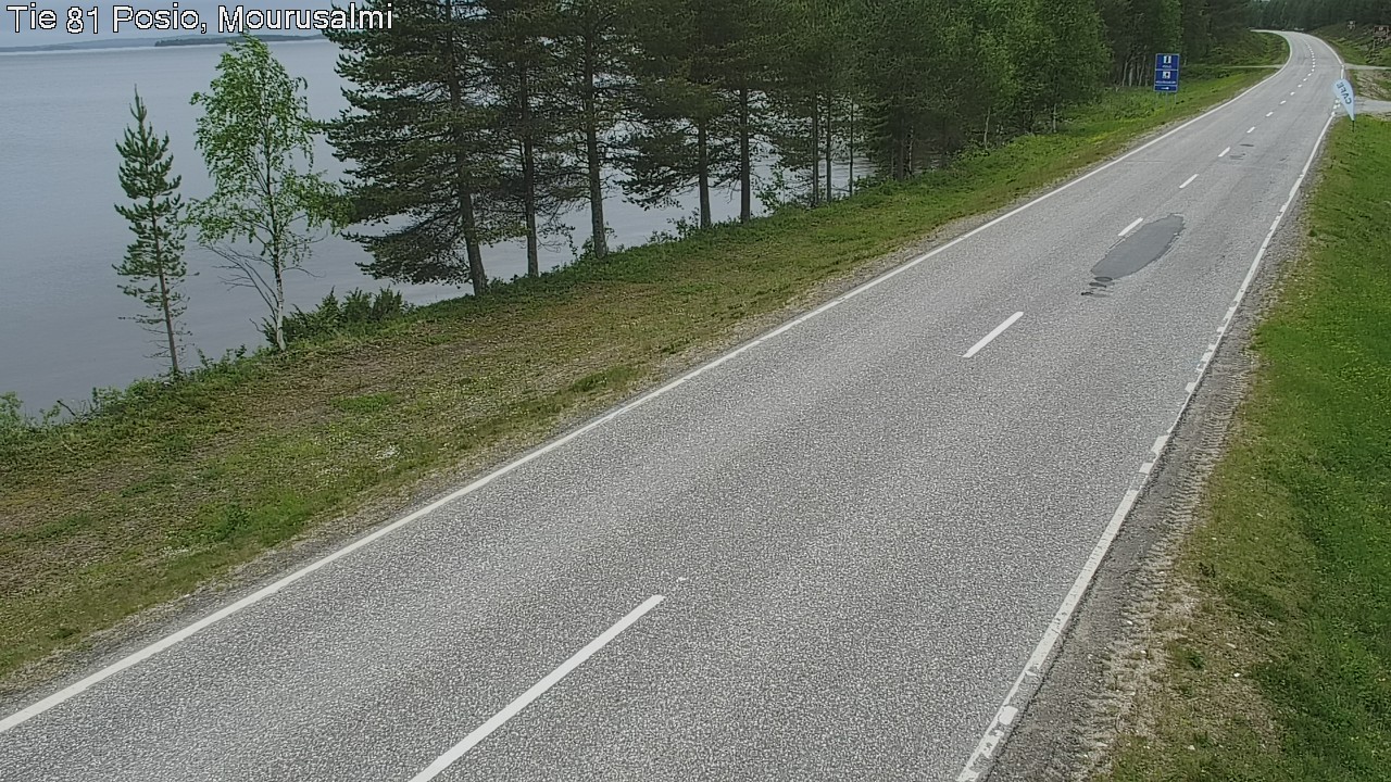 Weather Camera Image Väg 81 Posio, Mourusalmi, Posio, Lappi