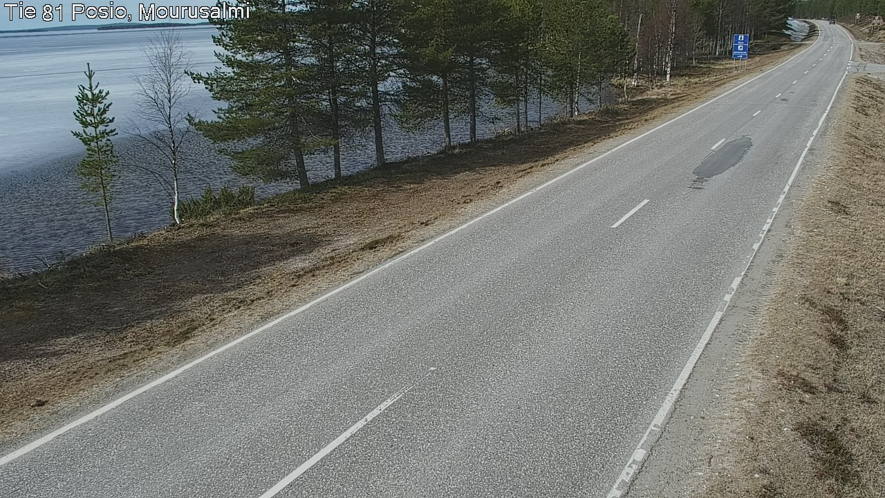 Weather Camera Image Väg 81 Posio, Mourusalmi, Posio, Lappi
