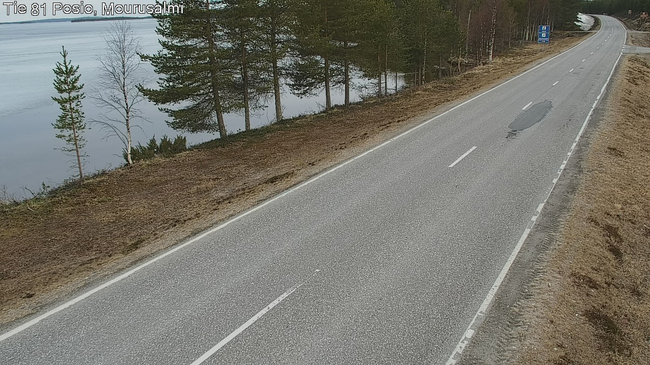 Weather Camera Image Väg 81 Posio, Mourusalmi, Posio, Lappi