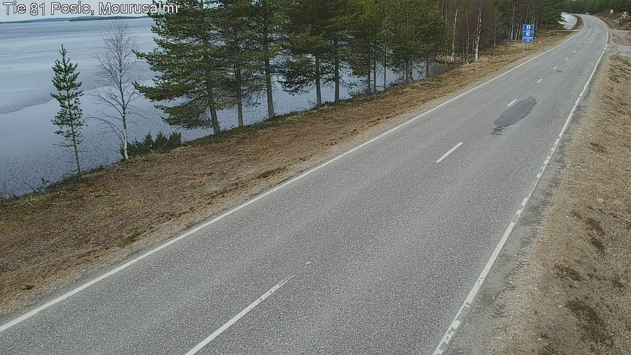 Weather Camera Image Väg 81 Posio, Mourusalmi, Posio, Lappi