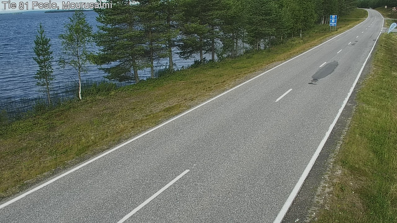 Weather Camera Image Väg 81 Posio, Mourusalmi, Posio, Lappi