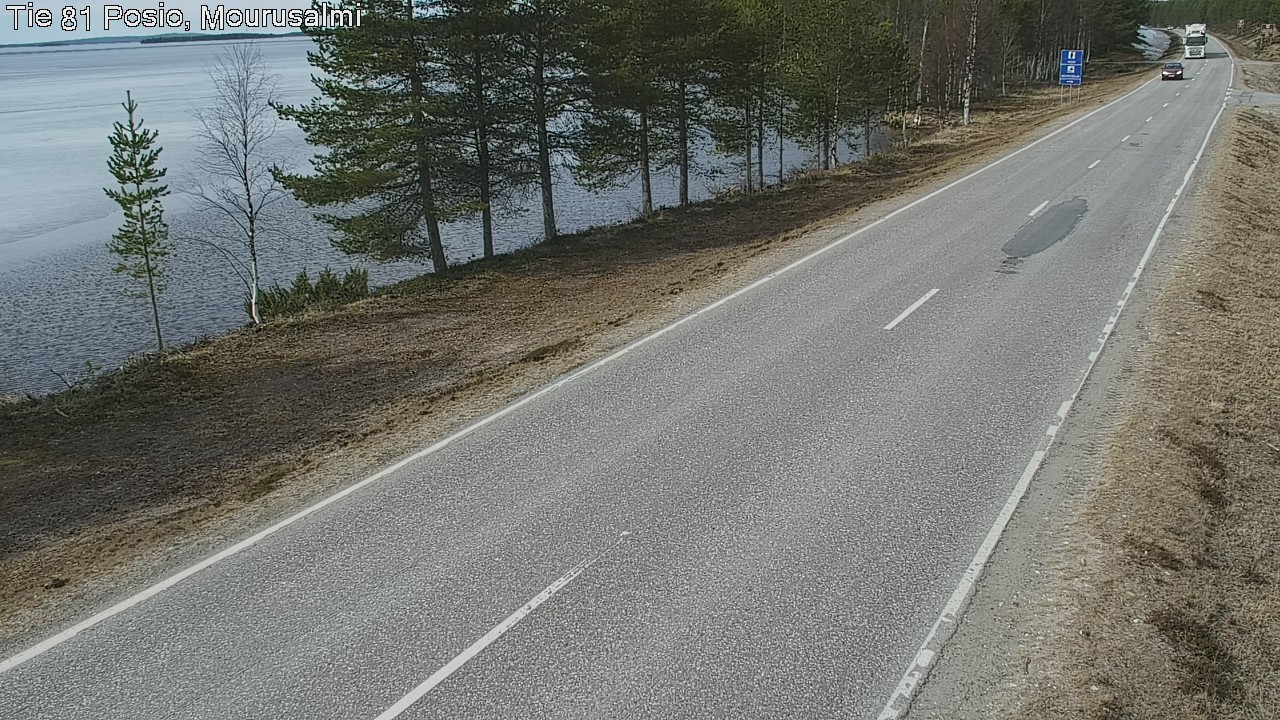 Weather Camera Image Väg 81 Posio, Mourusalmi, Posio, Lappi