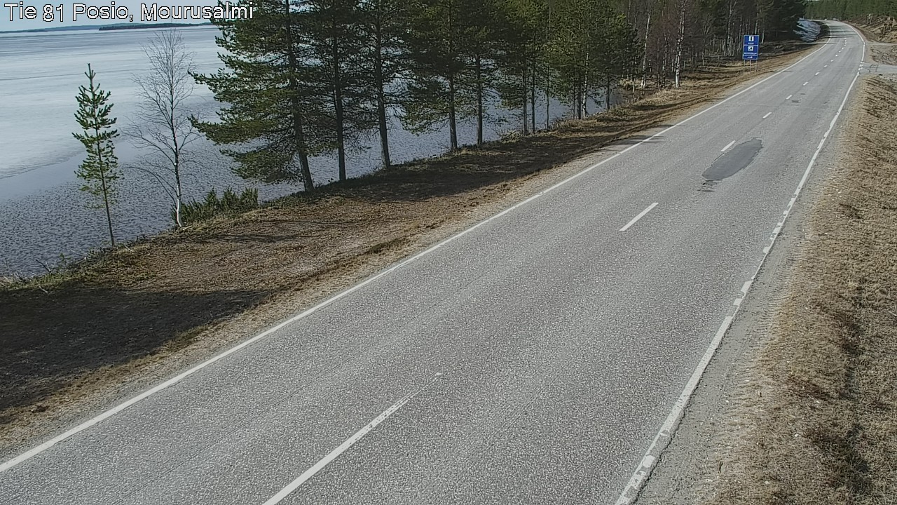 Weather Camera Image Väg 81 Posio, Mourusalmi, Posio, Lappi