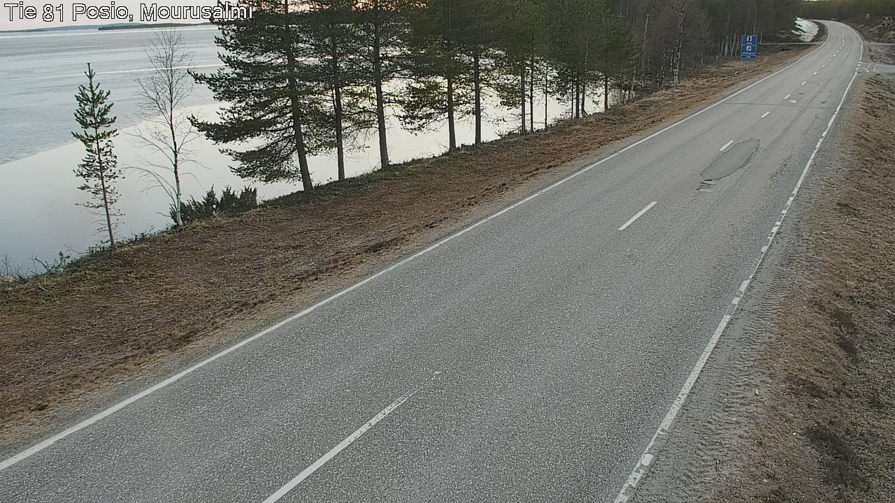Weather Camera Image Väg 81 Posio, Mourusalmi, Posio, Lappi