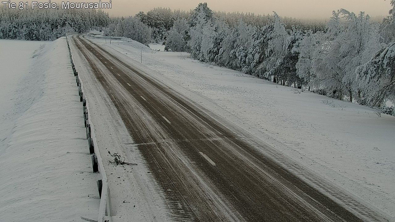Kelikamerat Kuva Tie 81 Posio, Mourusalmi, Posio, Lappi