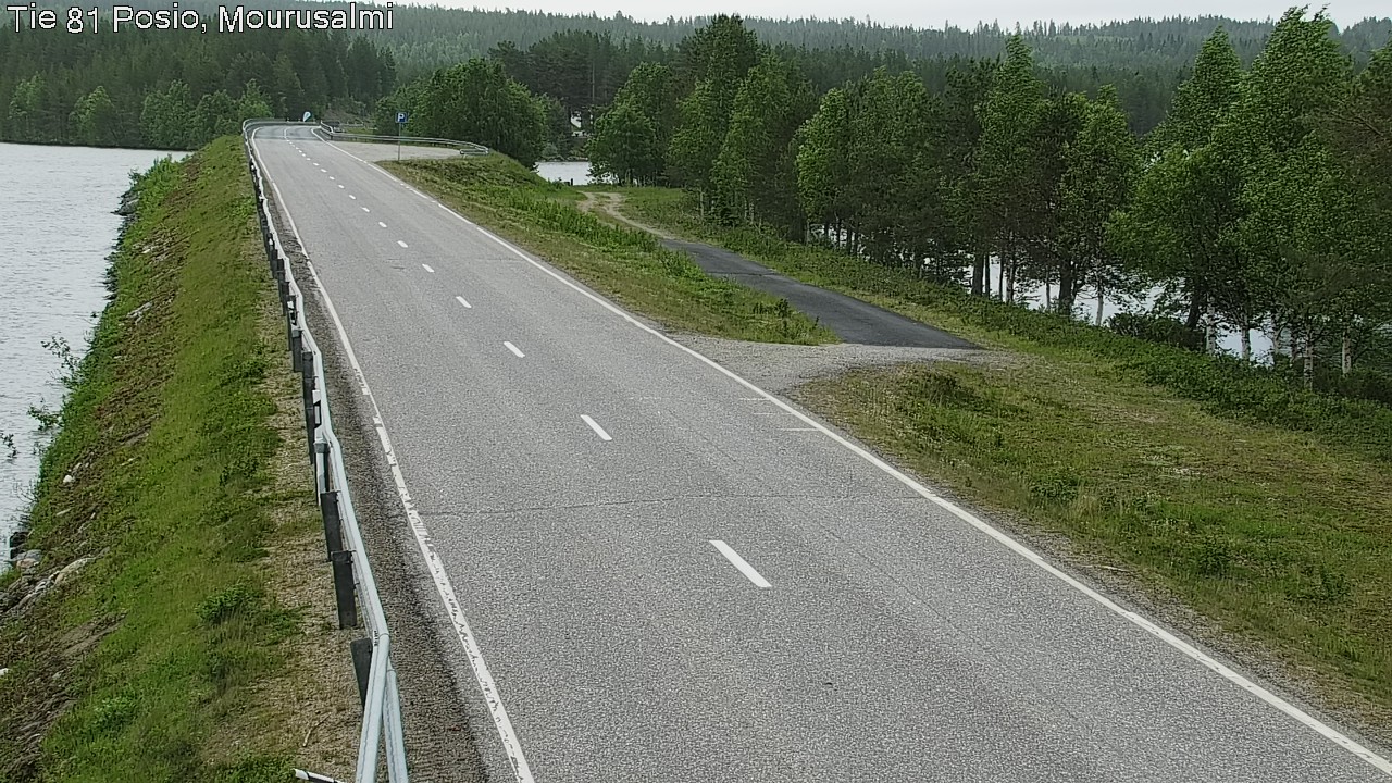 Kelikamerat Kuva Tie 81 Posio, Mourusalmi, Posio, Lappi