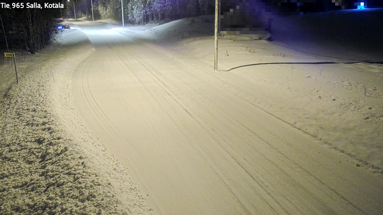 Weather Camera Image Väg 965 Salla, Kotala, Salla, Lappi