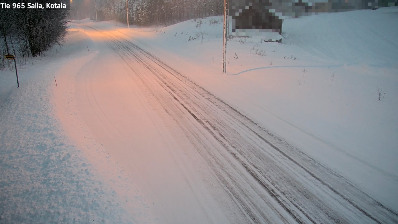 Weather Camera Image Väg 965 Salla, Kotala, Salla, Lappi